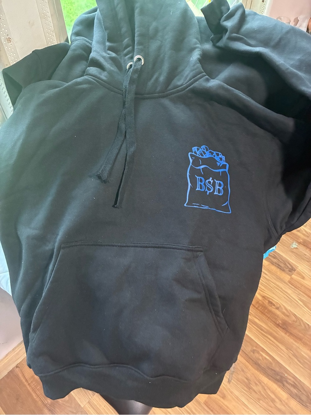 B$B oversized hoodie street wear